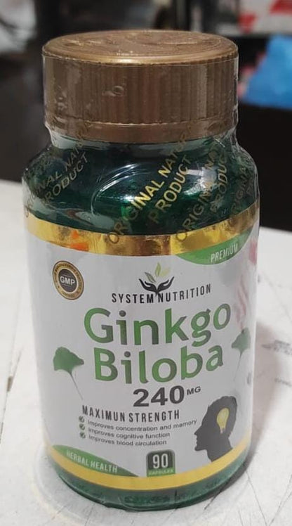 💚 GINKGO BILOBA 240 MG — SYSTEM NUTRITION