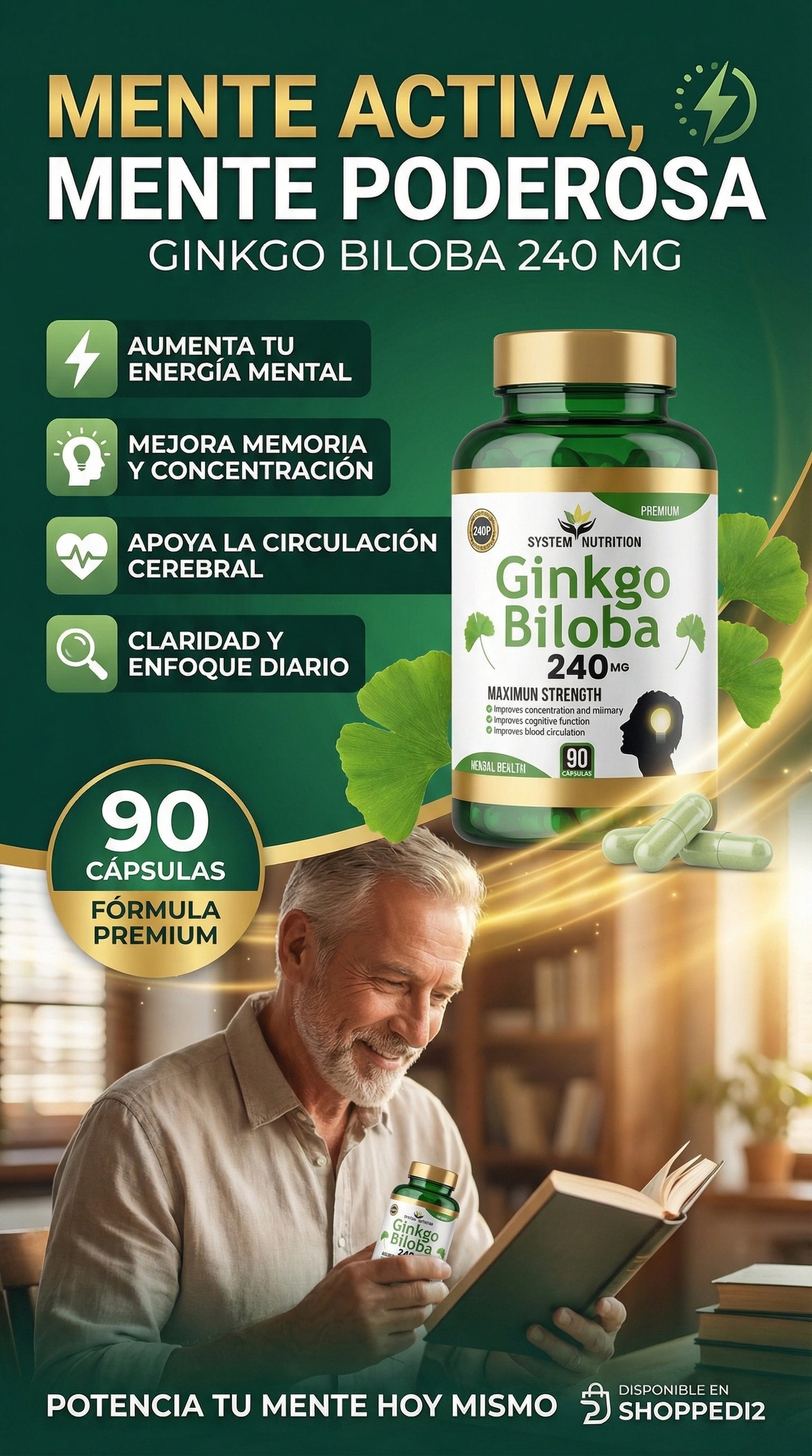 💚 GINKGO BILOBA 240 MG — SYSTEM NUTRITION