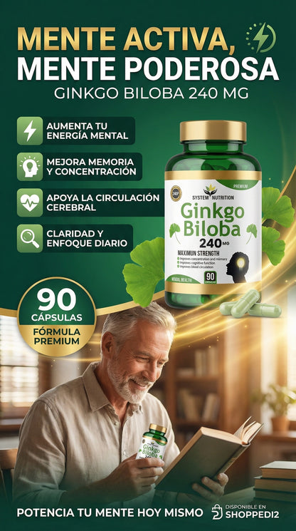 💚 GINKGO BILOBA 240 MG — SYSTEM NUTRITION